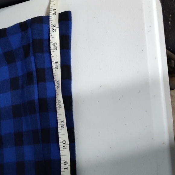 Maeve by Anthropologie. Blue and black plaid pants, super comfy. Size small - Picture 7 of 8